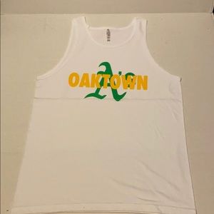 Oakland As men tank top size Large baseball